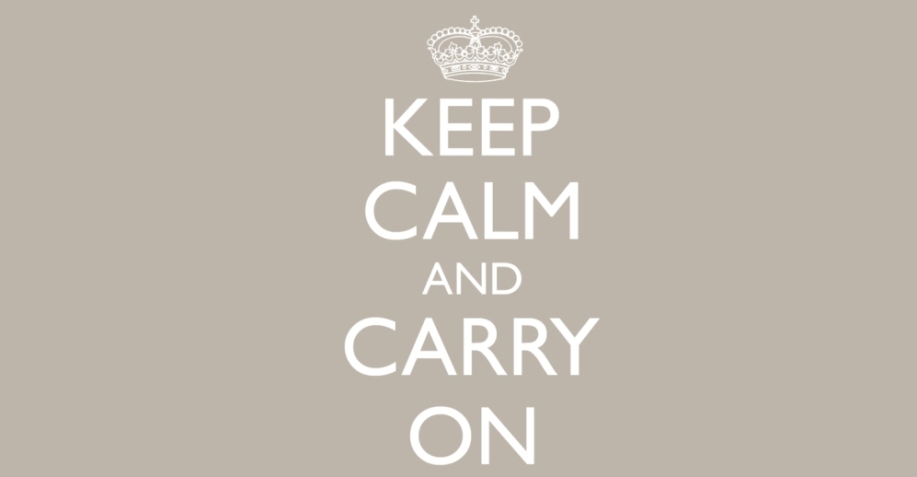 ♔ keep calm and carry on ♔