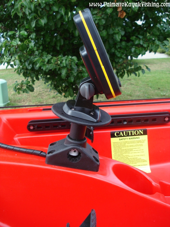 Palmetto Kayak Fishing DIY Kayak Fish Finder Install 2012 Wilderness