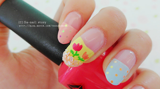 sara nail spring tulip power