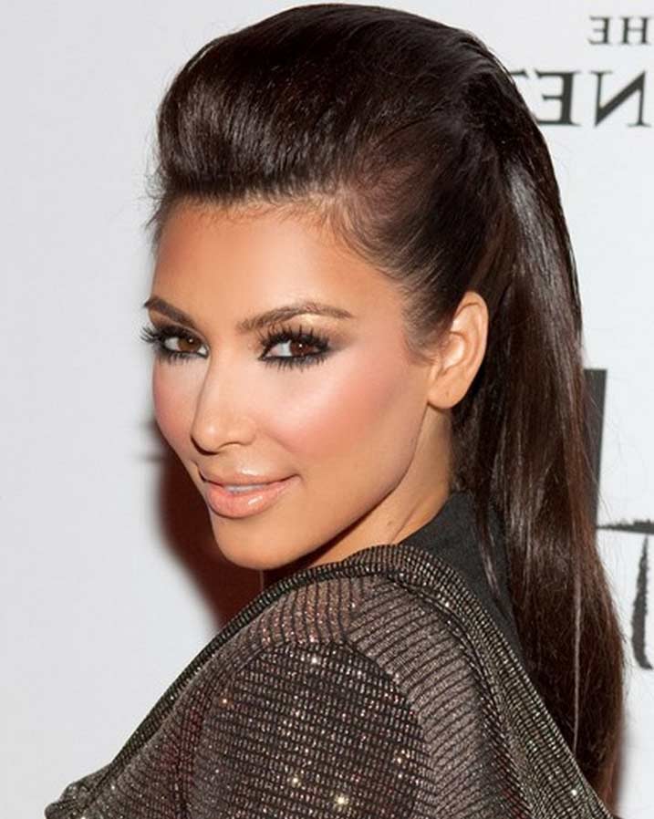 Kim Kardashian Inspired Updo Hairstyle