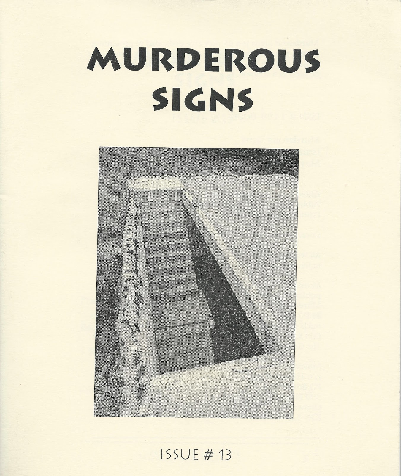 rob mclennan's blog: Murderous Signs (2000-2007): bibliography, and an
