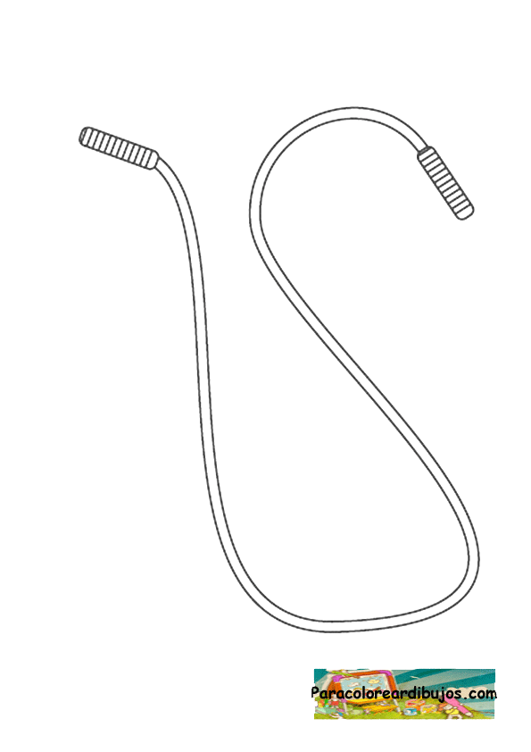 Colorear dibujo cuerda de saltarColorear dibujos