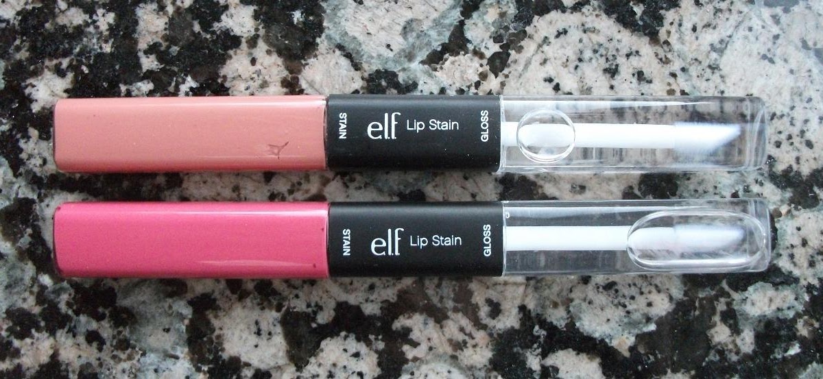 I. R. Pale e.l.f. Studio lip stains in Heartbreaker and Fashionista