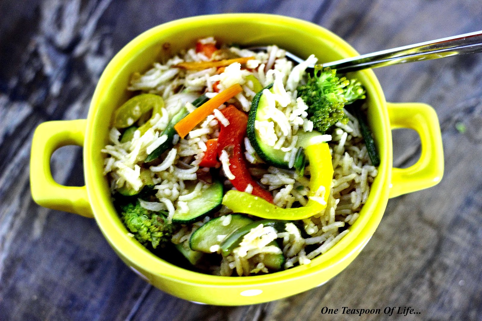 One Teaspoon Of Life Fried Rice with Ginger Garlic Sauce