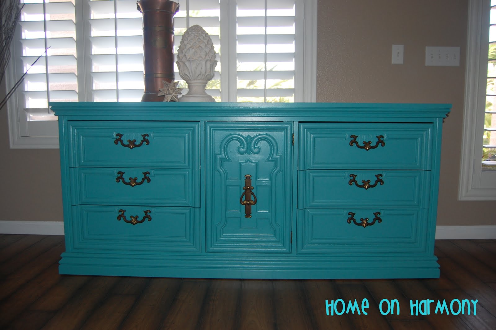 Home on Harmony: Beautiful Teal Dresser...UNAVAILABLE