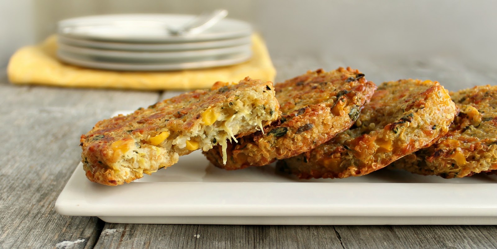 Hungry Couple Corn, Zucchini and Quinoa Cakes