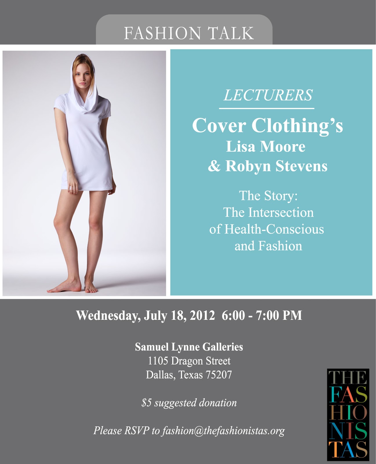 Save the Date Fashionistas "Fashion Talk" with Cover Clothing Oh So Cynthia
