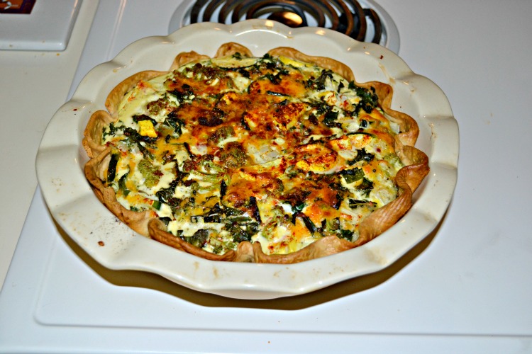 CSA Wednesdays Kale, Zucchini, and Squash Quiche and Wheat Berry
