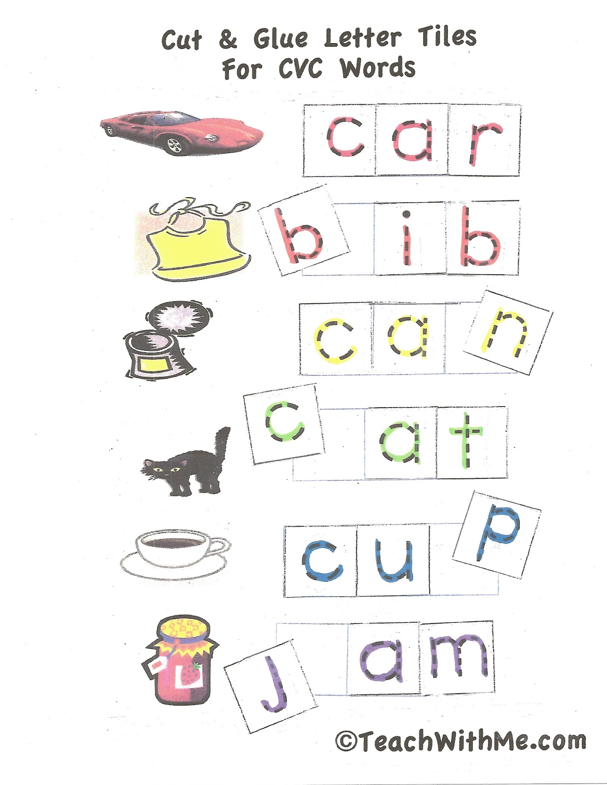cvc worksheet: NEW 328 CVC WORD RECOGNITION WORKSHEETS