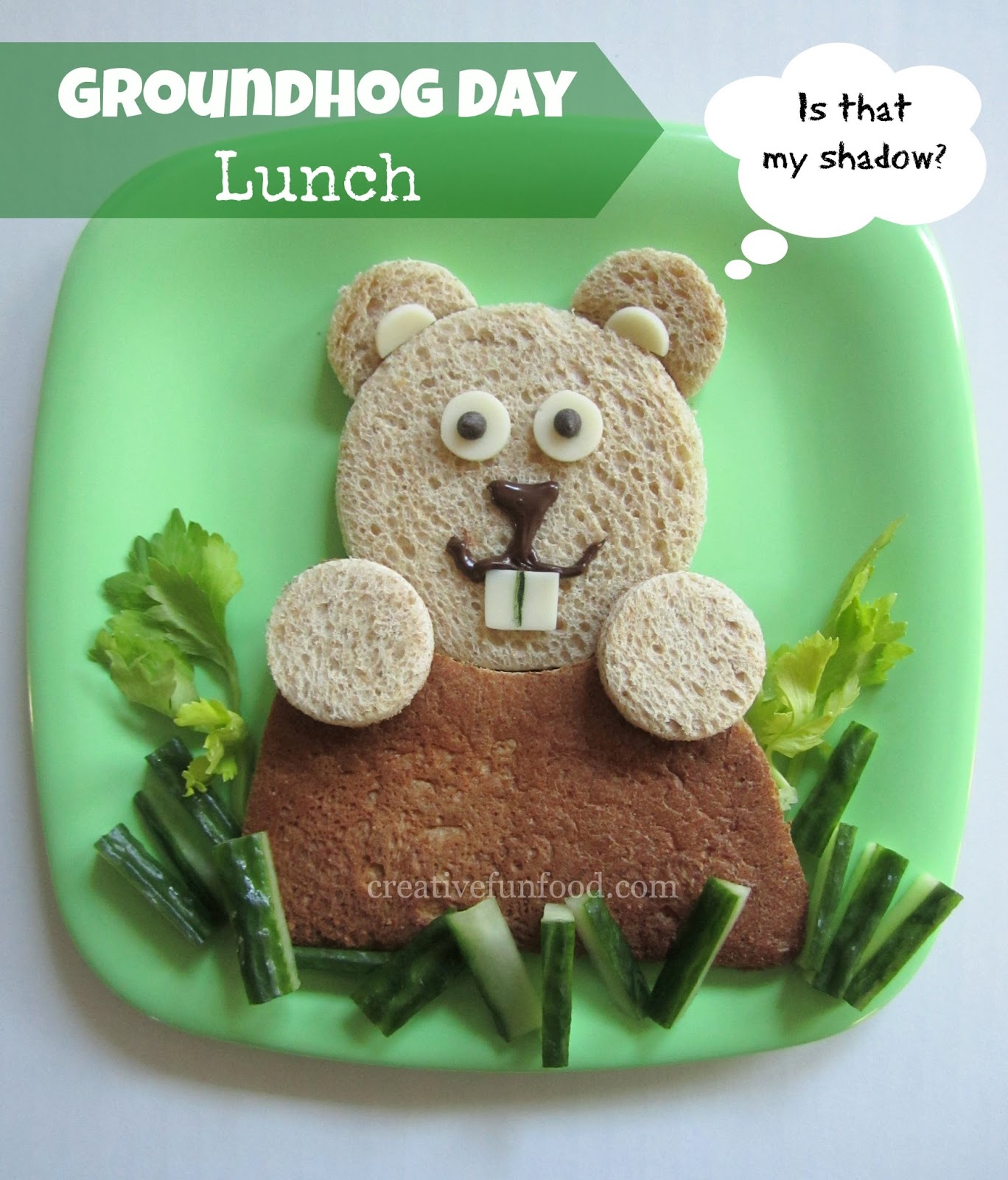 Creative Food Groundhog Day Lunch