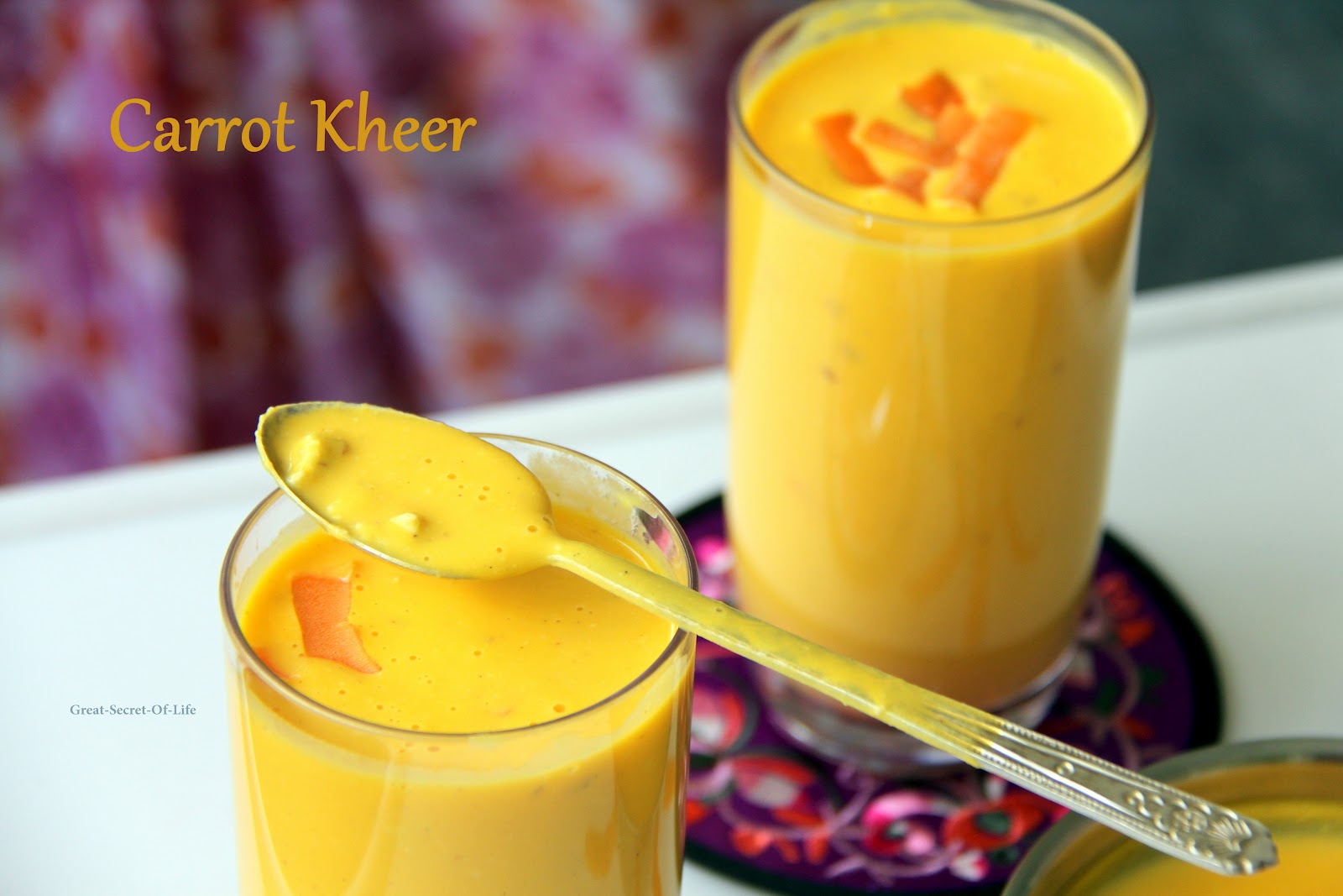 Carrot Kheer Greatsecretoflife