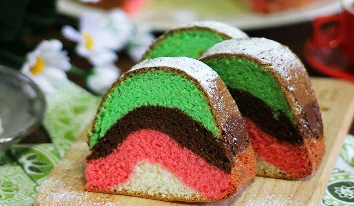RAINBOW EGG WHITES CAKE RAINBOW EGG WHITES CAKE