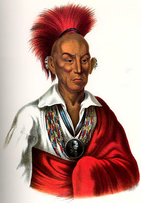 Sauk Chief Makataimeshekiakiah, or Black Hawk