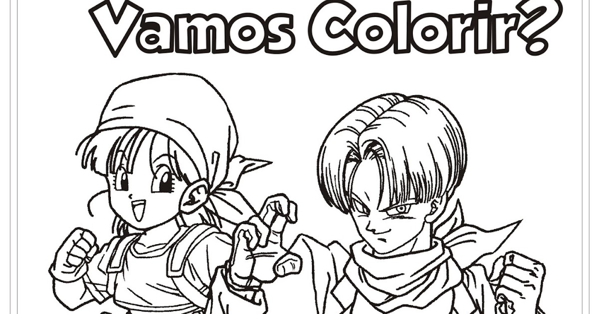 desenho dragon ball z para colorir