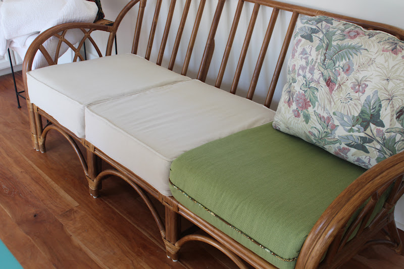 Pine Tree Home Sewing Drop Cloth Box Cushions