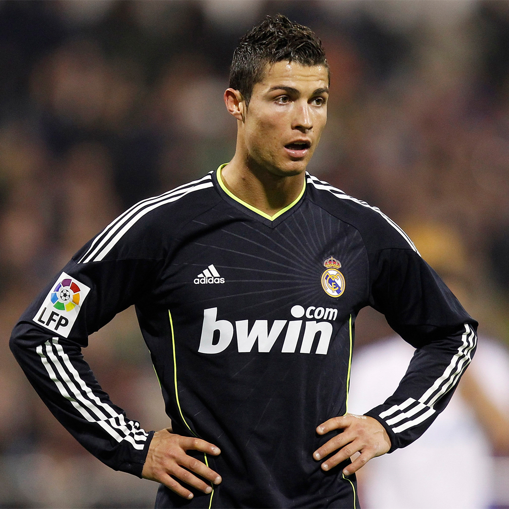 top footballer wallpaper: Cristiano Ronaldo Real Madrid Jersey Wallpapers