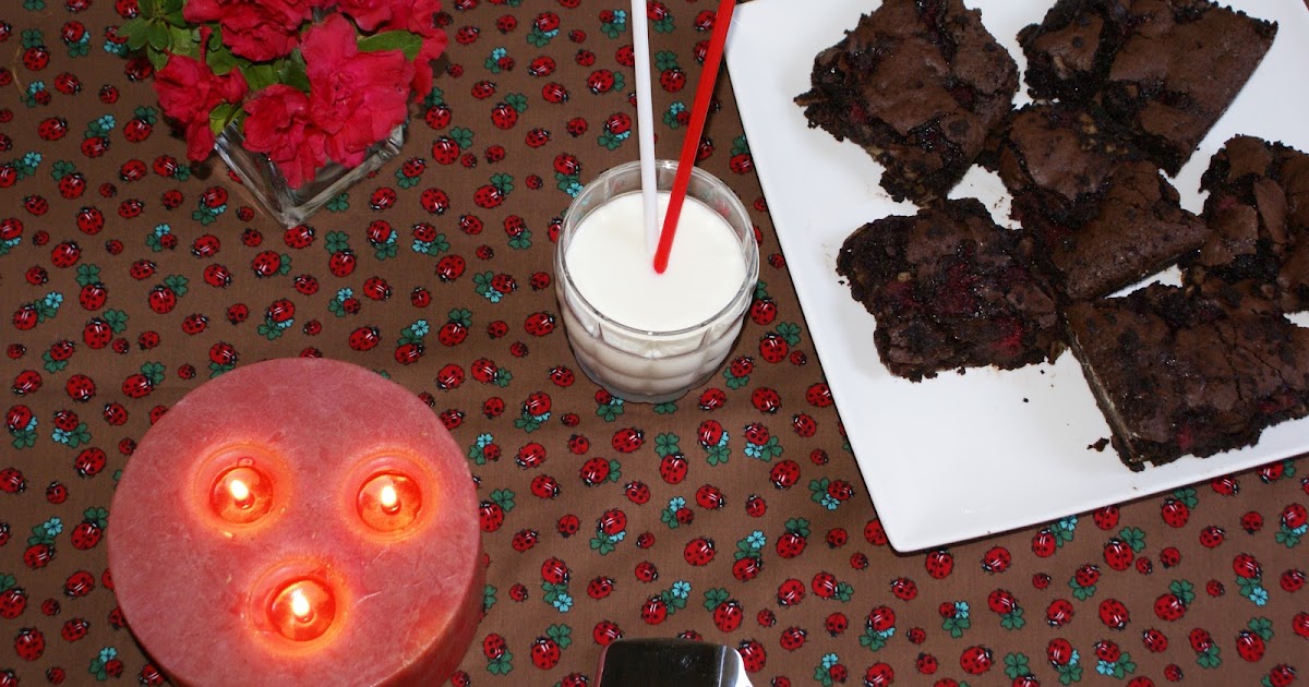 Cotton Candy Rustic Raspberry Brownies