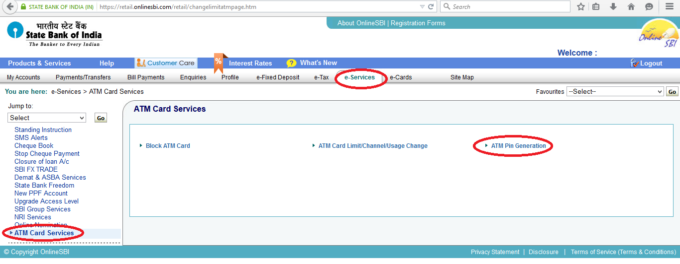 Sbi forex card login