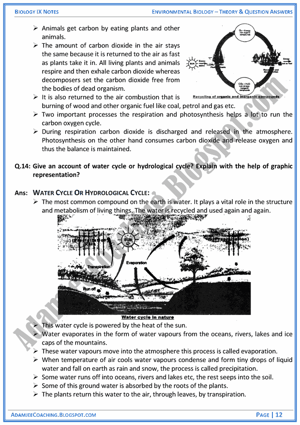 environmental-biology-theory-notes-and-question-answers-biology-notes-for-class-9th