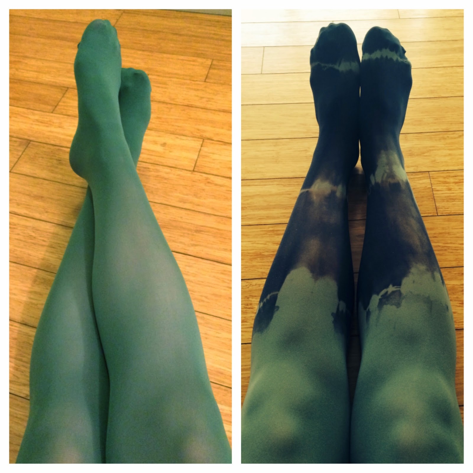 Dyeing to Make DIY Dyed Tights