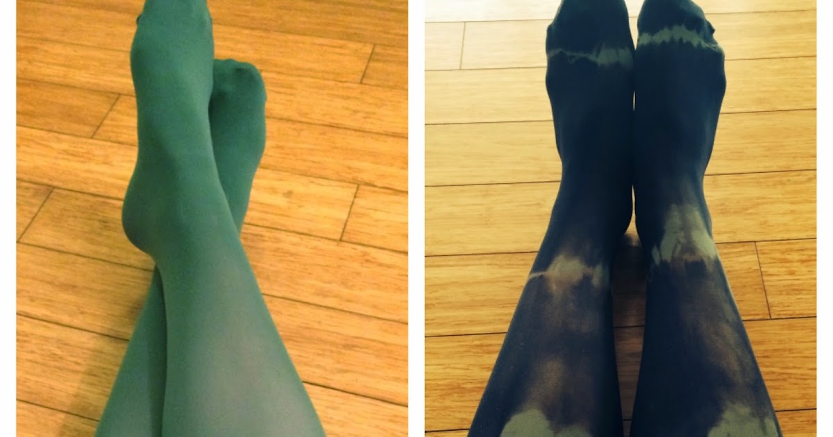 Dyeing to Make DIY Dyed Tights