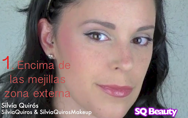 5 aplicaciones del colorete 5 ways to apply blush Silvia Quiros SQ Beauty