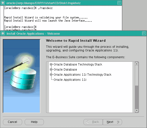 Oracle Applications (Apps) 11i (11.5.10.2) Installation on Linux (OEL4/RHEL4) 001