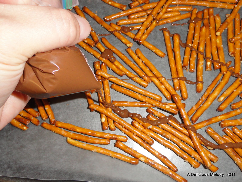 A Delicious Melody Chocolate Drizzled PretzelsAn Easy Sweet and