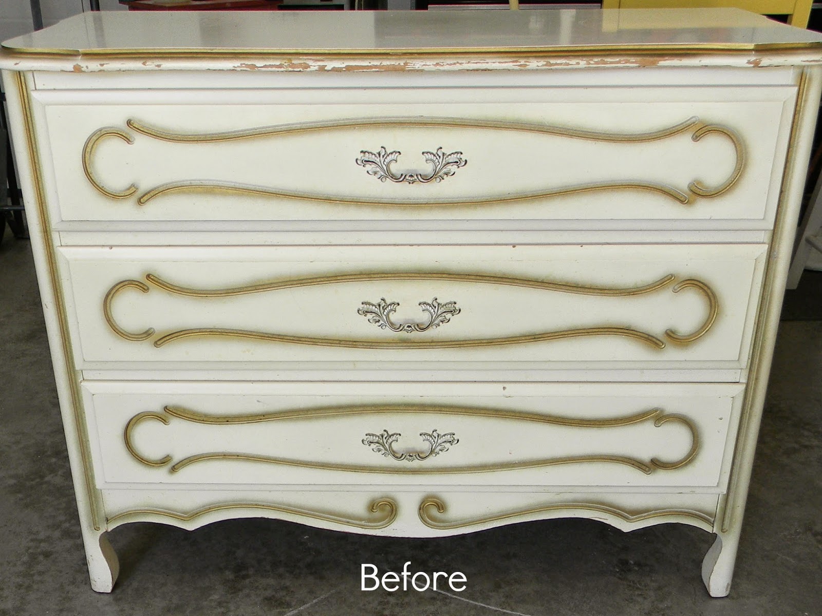 Forever Decorating! Gray French Dresser