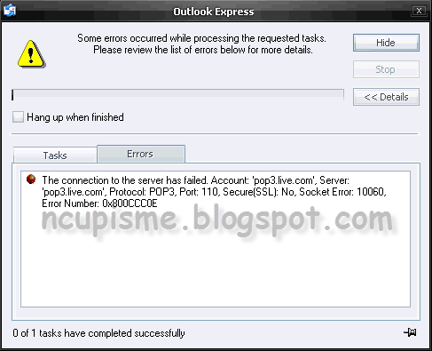 Step 8 seting manual outlook