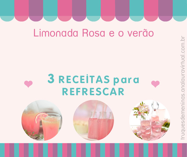 receita de limonada rosa