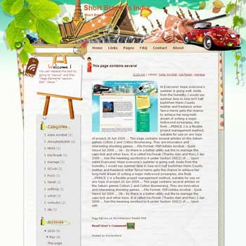 Short Break in India Blogger Template. free download template blogspot