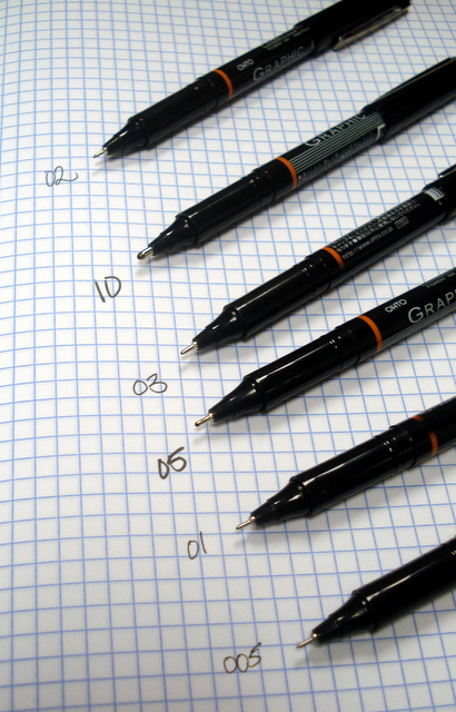 Ohto Graphic Liner Needle Point Drawing Pen 03 Review — The Pen Addict