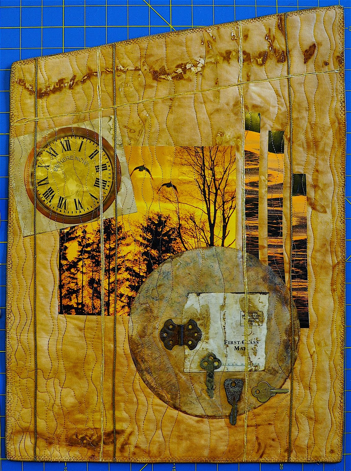 LuAnn Kessi Mixed Media Quilt....