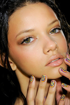 Nicole Miller New York Fashion Week Beauty Looks from CND Nails. The best in nail looks for New York Fashion Week. The Time Machine Manicure