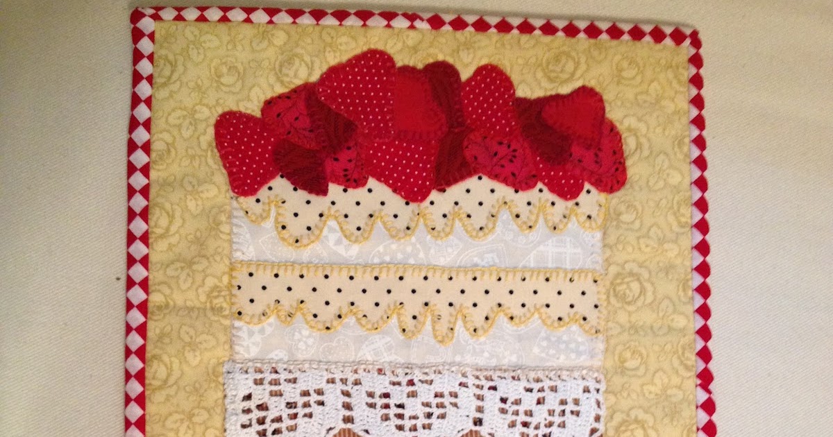 Small Quilts and Doll Quilts Strawberry Whipped Cream Cake