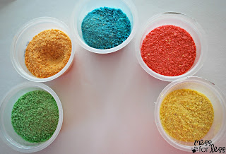 Crushed cereal for scented art