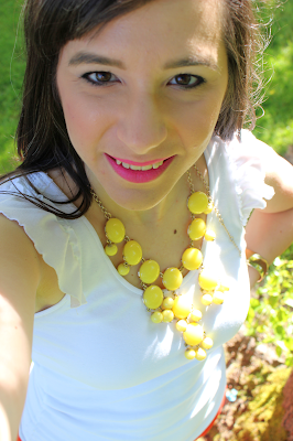 Yellow Bubble Necklace shouts spring is here!