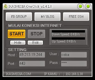Inject Tunnel Telkomsel IKASMEDIA OneClick v1.4.1.0 07 Mei 2015