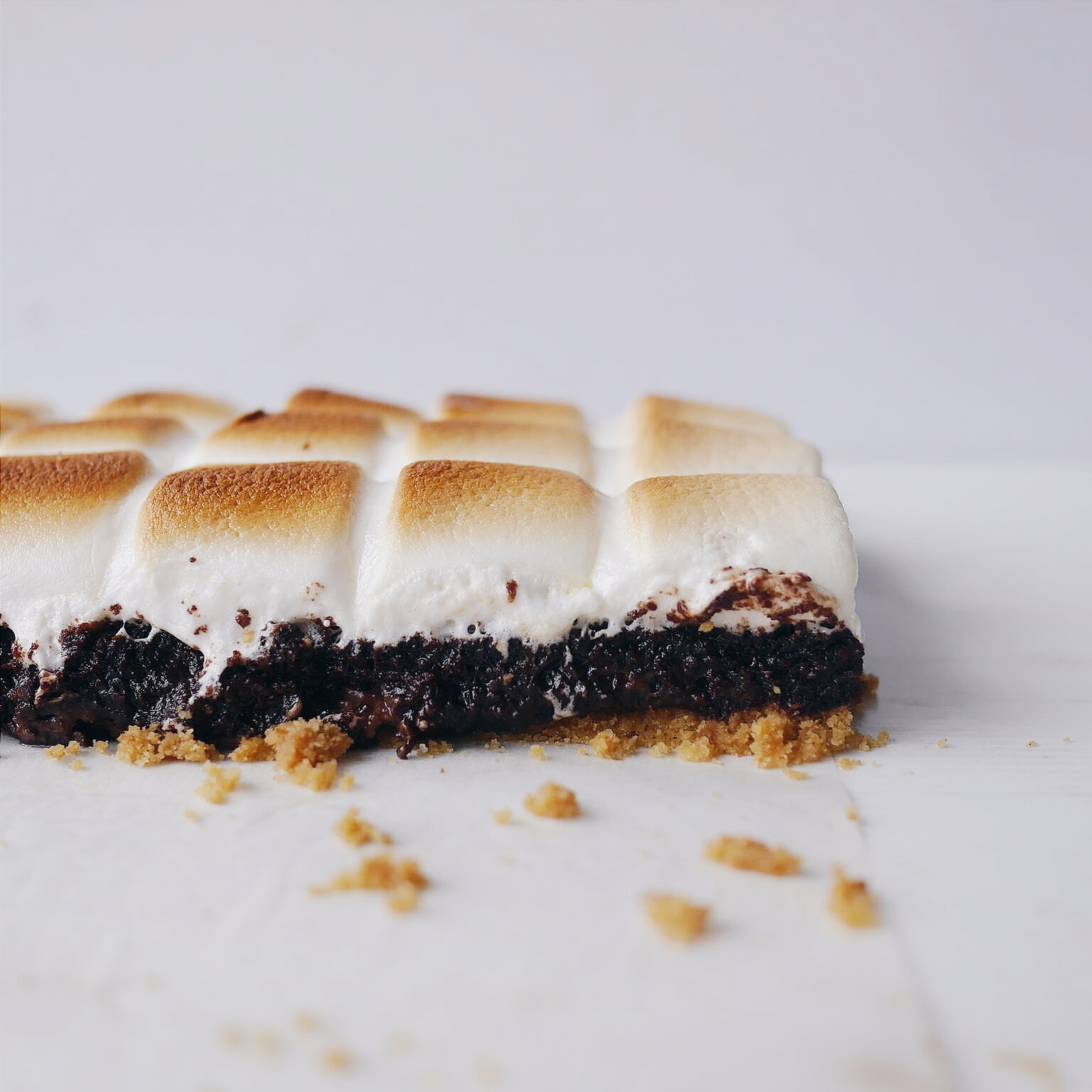 yellowfingers {Recipe} Nutellastuffed Smores Brownies