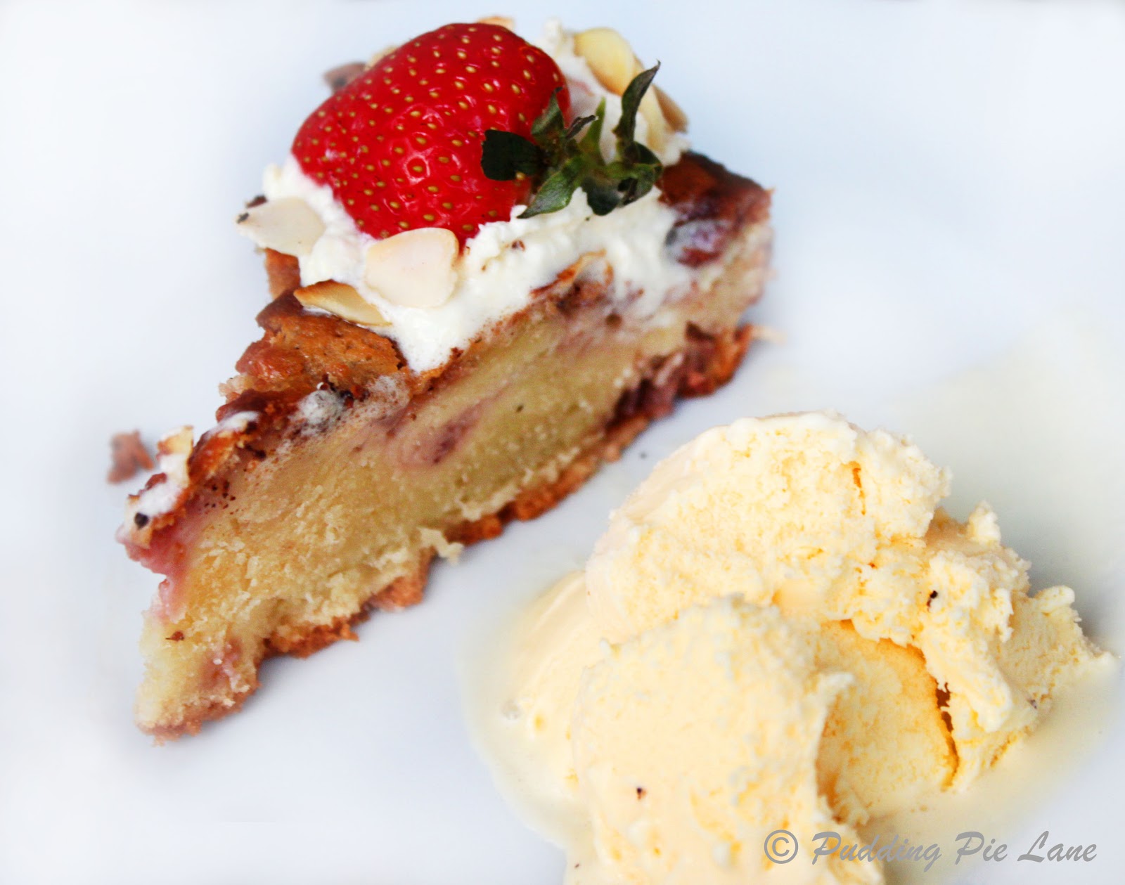 Pudding Pie Lane Strawberries and cream cake