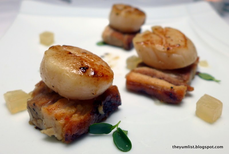 Sea Scallops Azure Restaurant and Bar, Hotel LKF by Rhombus, Hong Kong