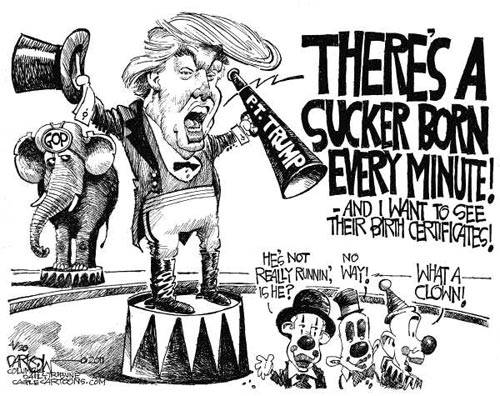 Cartoon Donald Trump