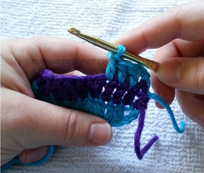 Stephie's Corner crochet 101 switching colors part II