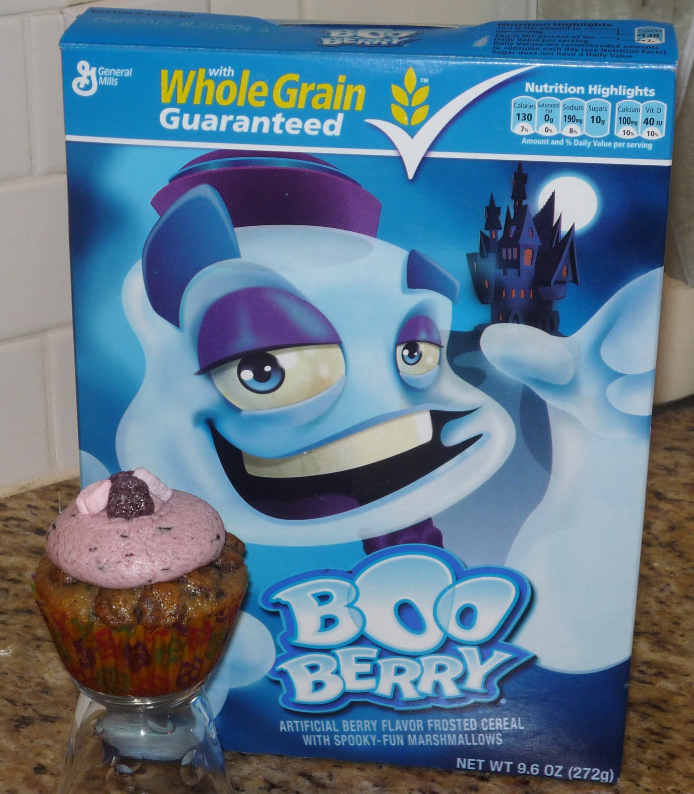 The Great Cupcake Adventure Boo Berry Cereal Cupcakes