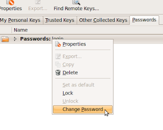 Change Keyring password