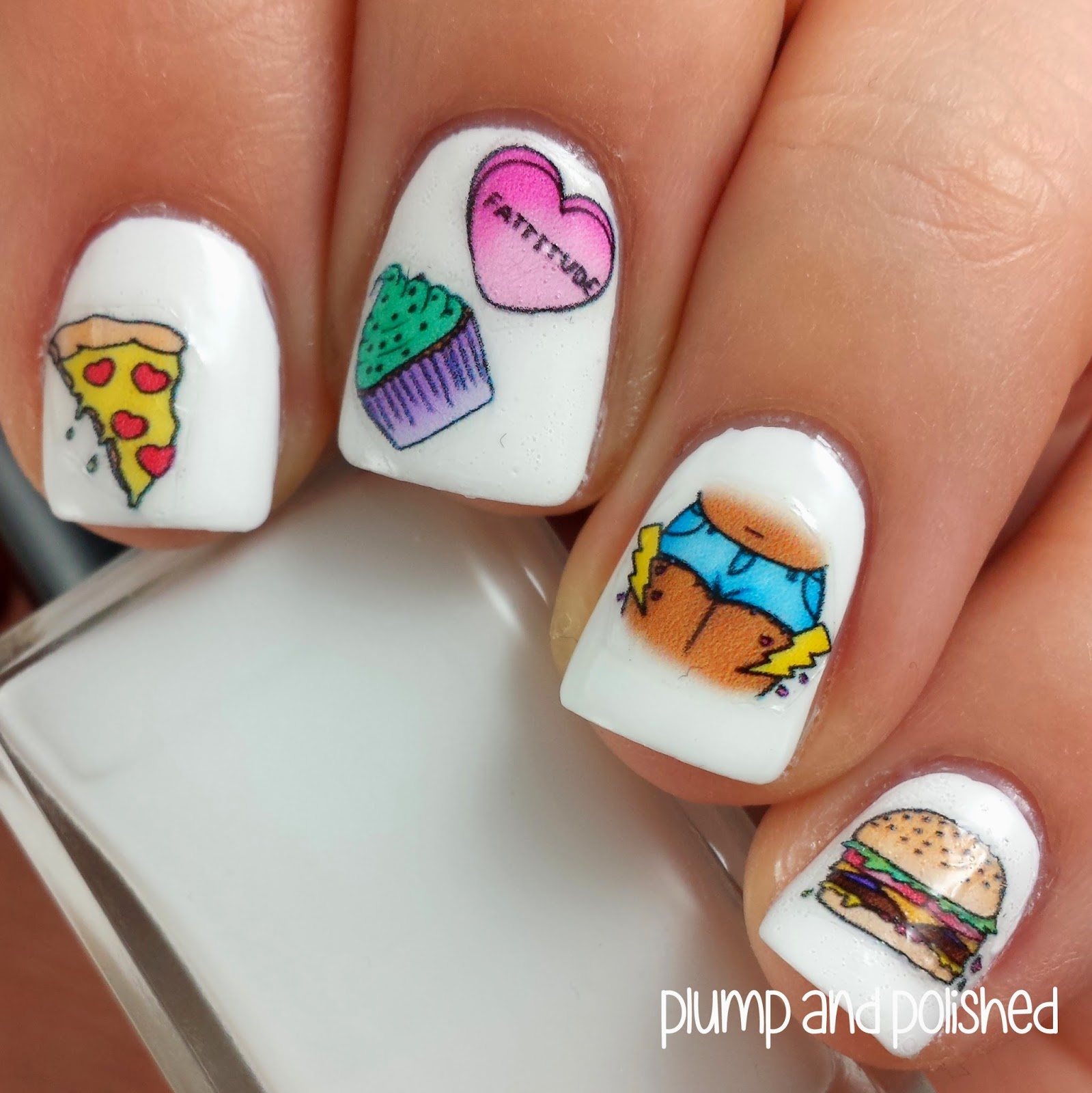 Plump and Polished Re/Dress Fattitude Nail Decals by Sara Lyons