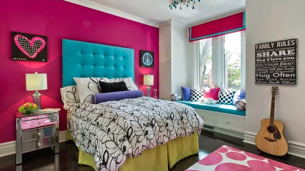 stylish hot pink bedrooms designs