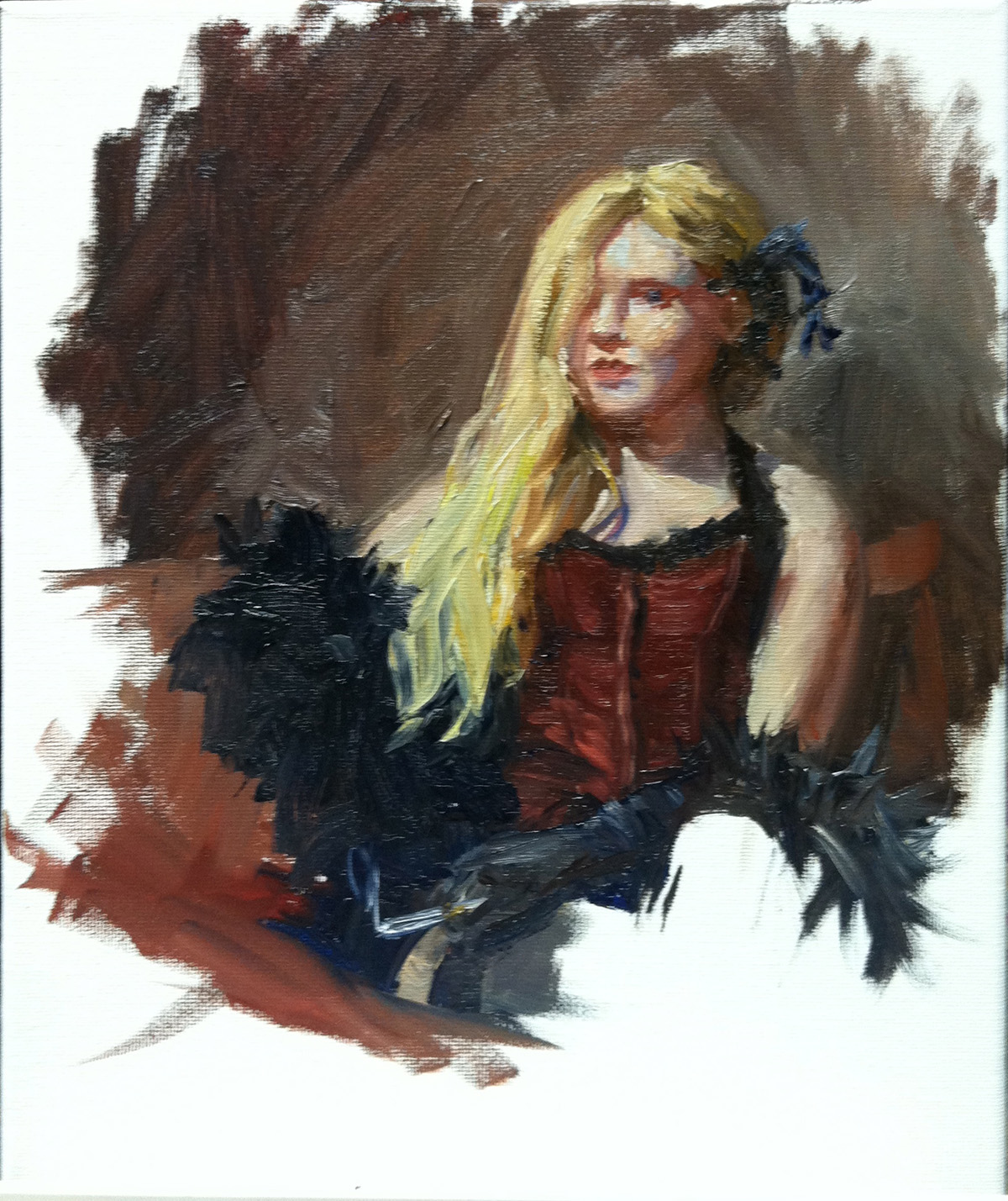SAMANTHA FRIED FINE ART BLOG Tuesday, March 26, 2013. Live Model Painting!
