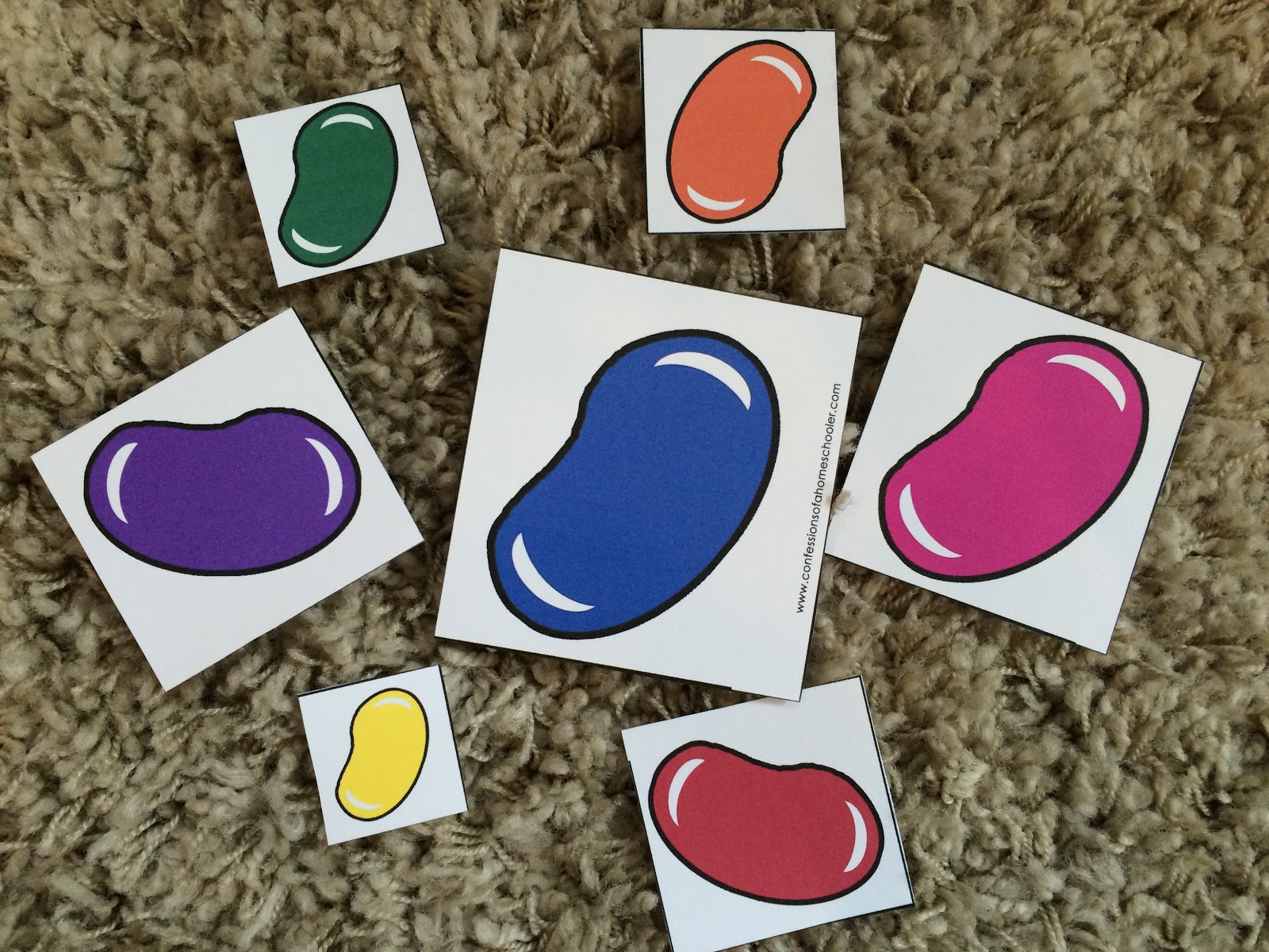 Letter J J is for Jelly Bean Craft, Jelly Bean Painting, Jelly Beans